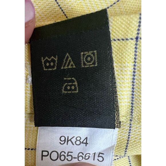 Orvis Signature Collection Yellow, Blue Plaid Button Up Shirt Men's Large EUC - Picture 12 of 13